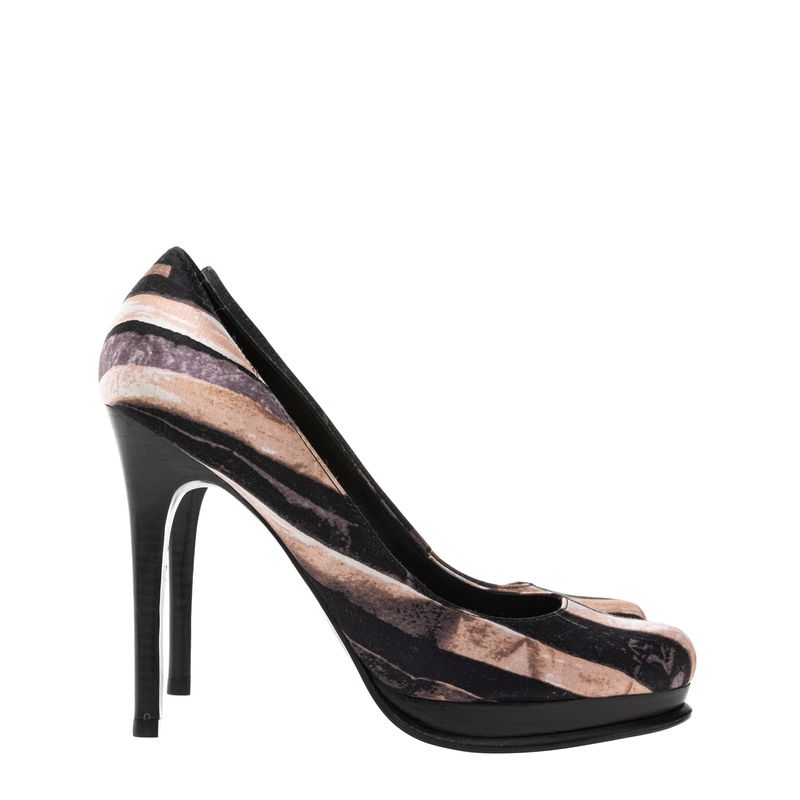 Sapato-de-Salto-Diane-Von-Furstenberg-Cetim-Preto-e-Rosa