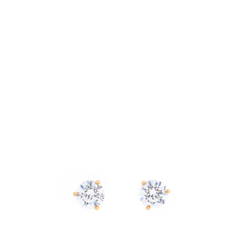 Brinco-Swarovski-Solitario-Dourado-e-Cristal
