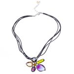 Colar-Swarovski-Flor-Cristais-Coloridos
