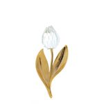 Broche-Swarovski-Tulipa-Dourado-com-Cristal