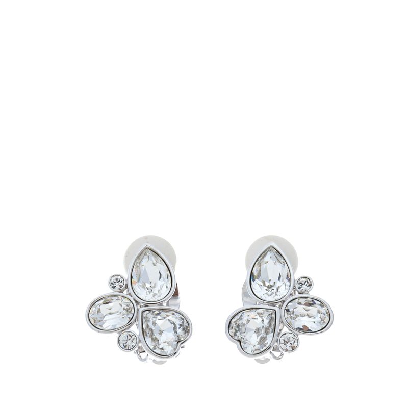 Brinco-de-Pressao-Swarovski-3-Cristais-Prateado-e-Transparente