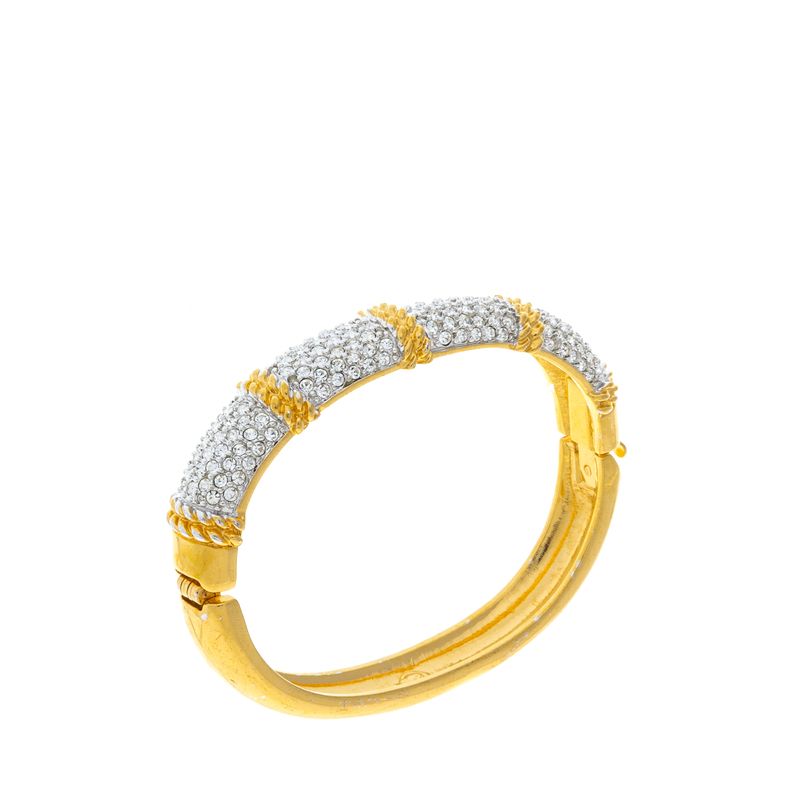 Bracelete-Swarovski-Dourado-com-Cristais