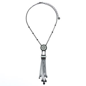 Colar Givenchy Ródio Pendente Franjas