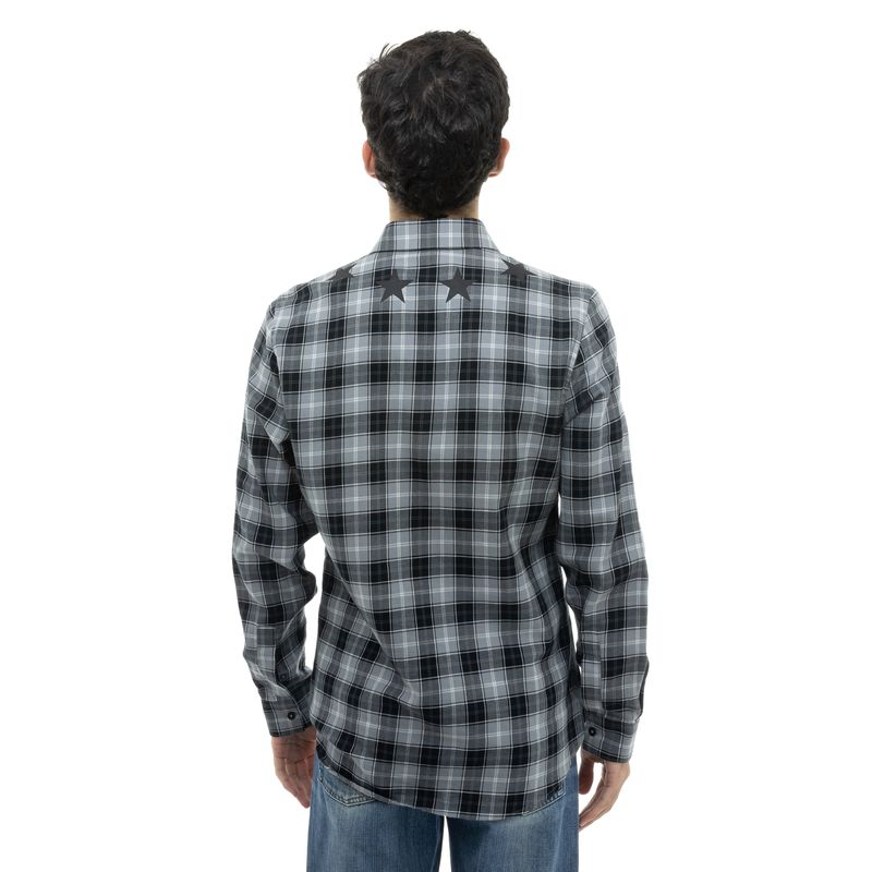 Camisa-Givenchy-Xadrez-Branco-e-Preto