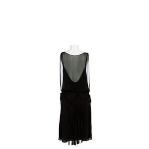 Vestido Cris Barros Preto Franjas