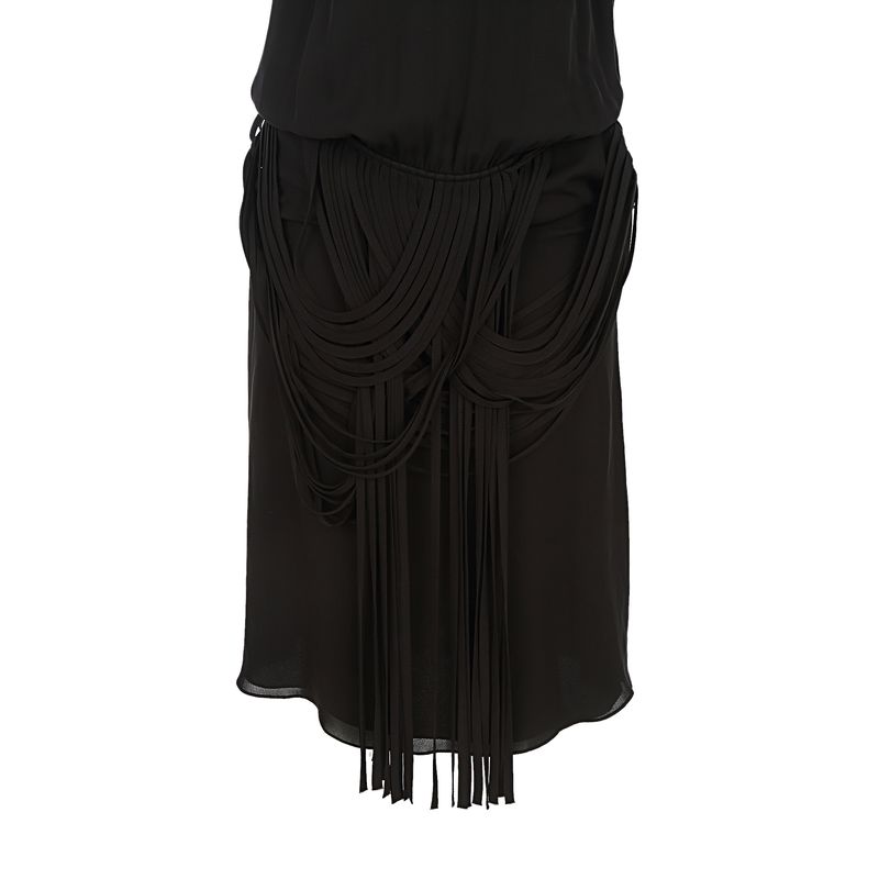 Vestido-Cris-Barros-Preto-Franjas