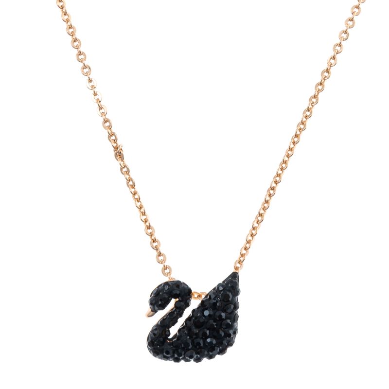 Colar-Swarovski-Pingente-Cisne-Negro