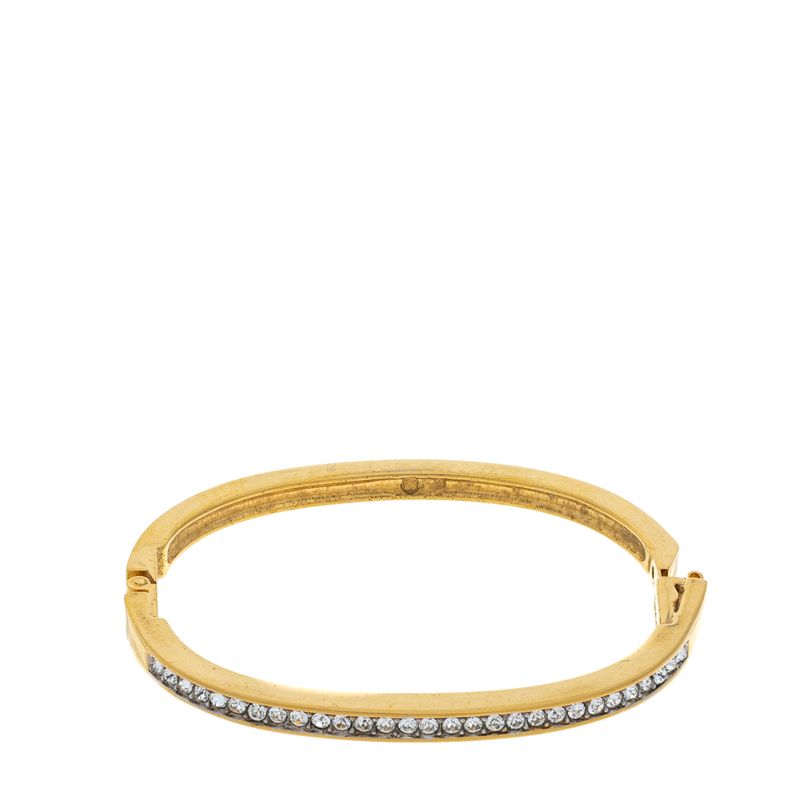 Bracelete-Swarovski-Fino-Oval-Dourado-com-Cristais