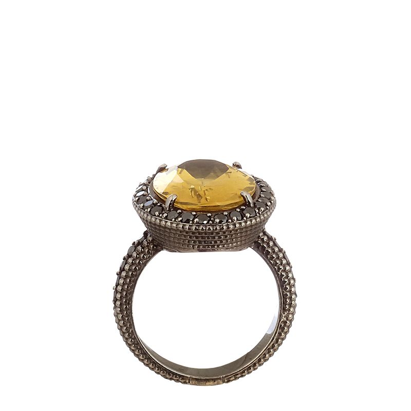Anel-Carla-Amorim-Ouro-Preto-em-Ouro-Negro-Diamante-Negro-e-Berilo