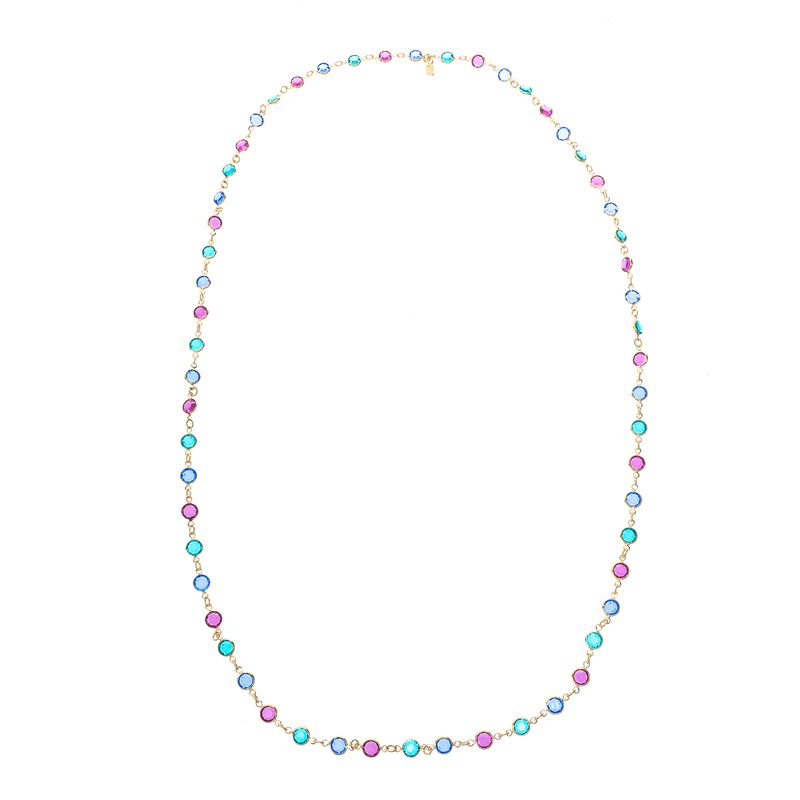 Colar-Swarovski-Longo-Cristais-Redondos-Multicoloridos-Claros