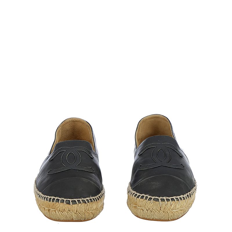 Espadrille-Chanel-Couro-Azul-Marinho