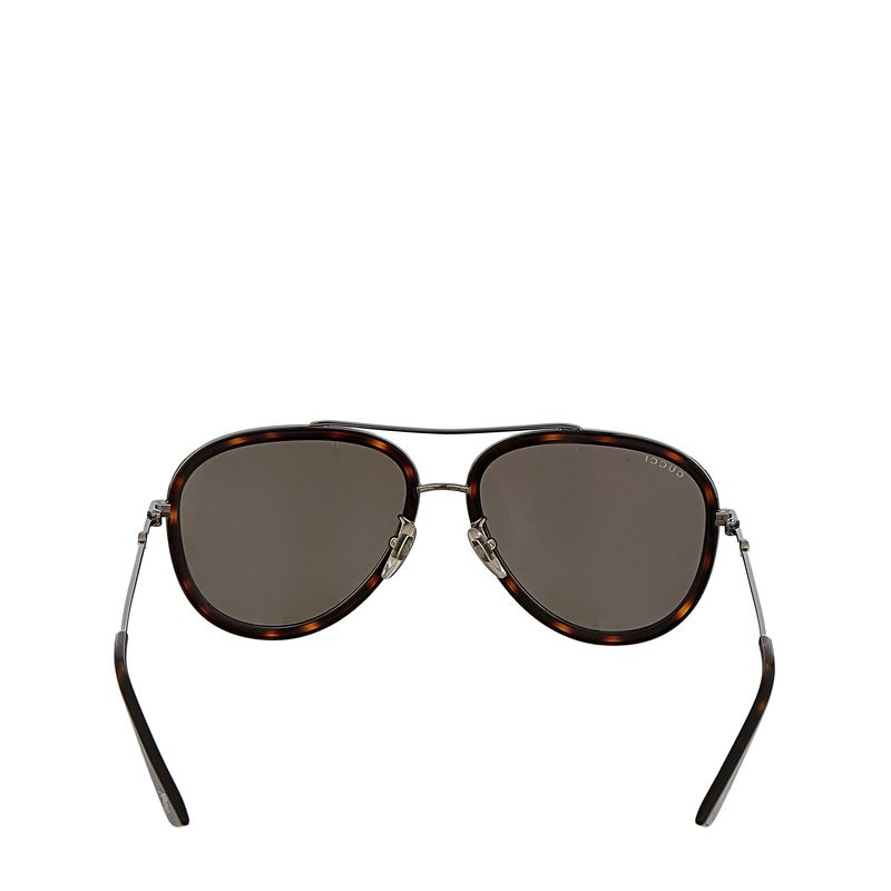 Oculos-Gucci-Acetato-Marrom-Metal-Prateado