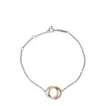 Pulseira-Tiffany---Co-Interlocking-Circles-Prata-e-Rose