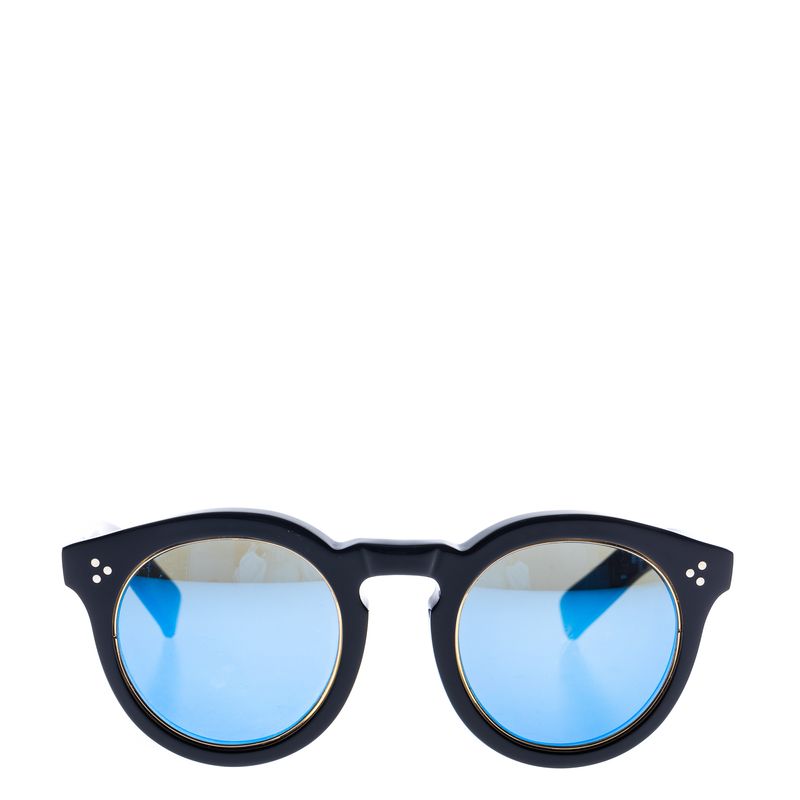 Oculos-Illesteva-Leonard-2-Ring-Acetato-Preto-e-Espelhado