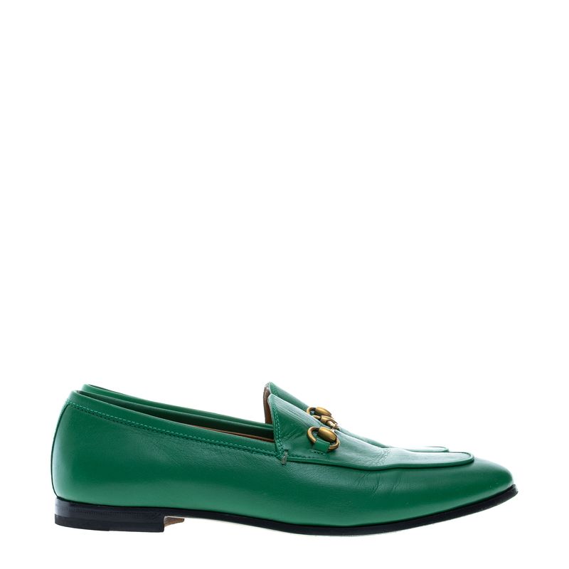 Mocassim-Gucci-Jordaan-Couro-Verde