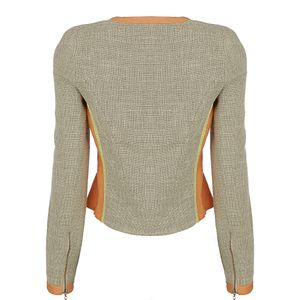 Blazer Lilly Sarti Tecido Trançado Bege