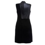 Vestido-Celine-Tubinho-Couro-e-La-Preto