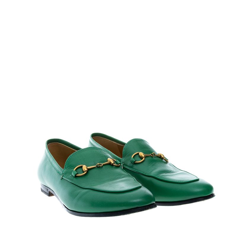 Mocassim-Gucci-Jordaan-Couro-Verde