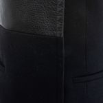 Vestido-Celine-Tubinho-Couro-e-La-Preto