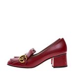 Sapato-Mocassim-Gucci-GG-Franja-Vermelho
