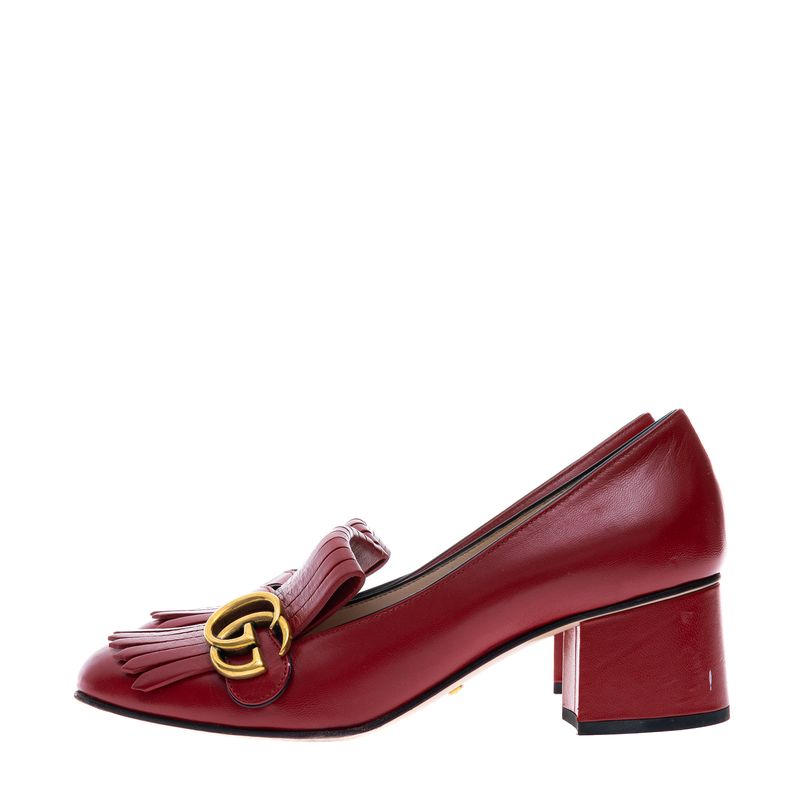 Sapato-Mocassim-Gucci-GG-Franja-Vermelho