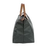 Bolsa-Longchamp-Tote-Le-Pliage-Couro-e-Tecido-cinza