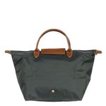 Bolsa-Longchamp-Tote-Le-Pliage-Couro-e-Tecido-cinza