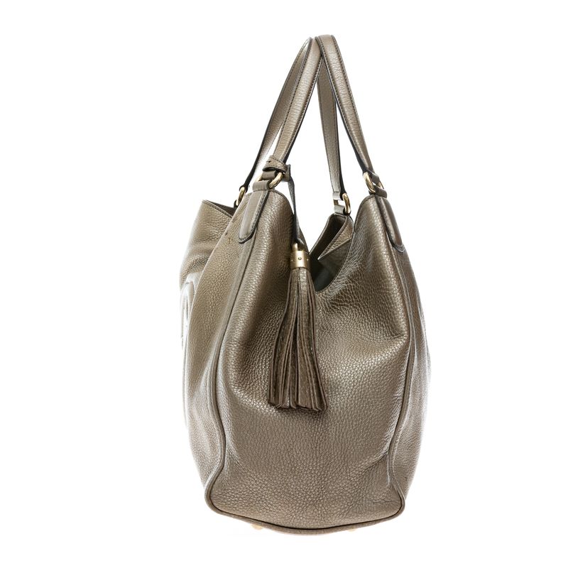 Bolsa-Gucci-Soho-Shoulder-Media-Couro-Dourado