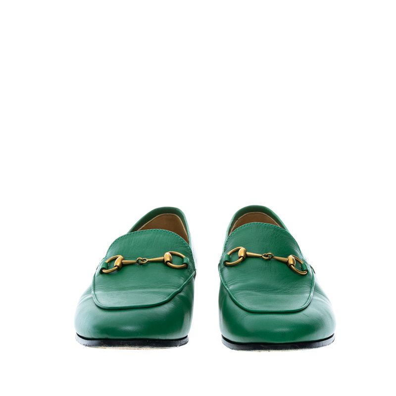 Mocassim-Gucci-Jordaan-Couro-Verde