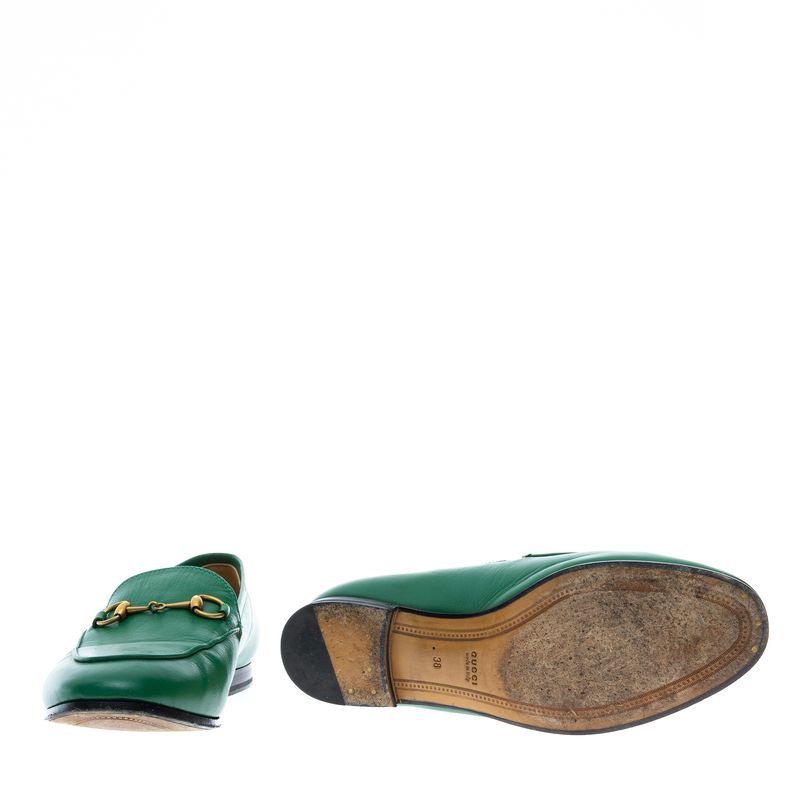 Mocassim-Gucci-Jordaan-Couro-Verde