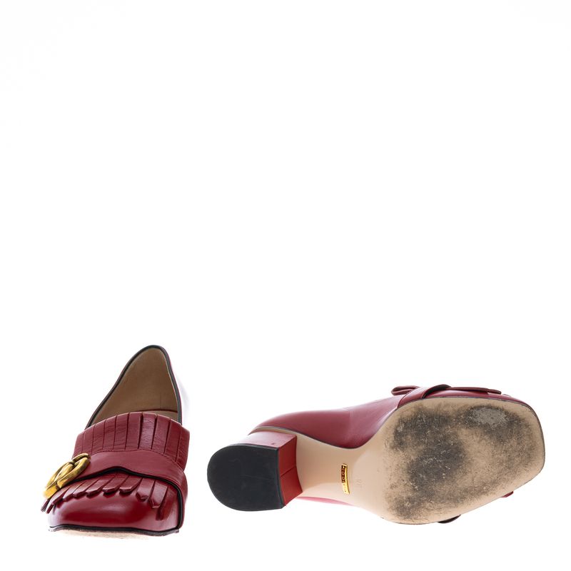 Sapato-Mocassim-Gucci-GG-Franja-Vermelho