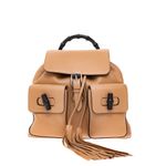 Mochila-Gucci-Bamboo-Daily-Couro-Bege