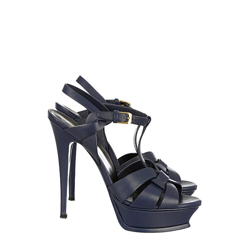 Sandalia-Yves-Saint-Laurent-Tribute-Co-105-Couro-Azul-Marinho