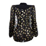 Camisa-Diane-Von-Furstenberg-Seda-Preta-e-Aplicacoes-Douradas