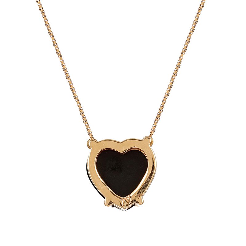 Colar-Jack-Vartanian-Ouro-Amarelo-Coracao-Negro