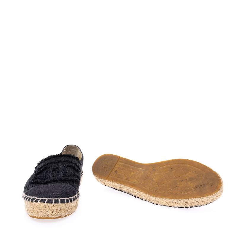 Espadrille-Chanel-Tecido-Rustico-Preto