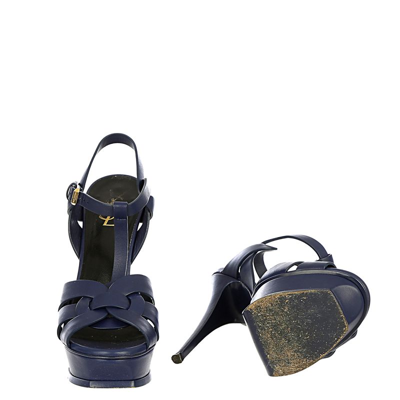 Sandalia-Yves-Saint-Laurent-Tribute-Co-105-Couro-Azul-Marinho
