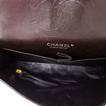 Bolsa-Chanel-Double-Flap-Couro-Marrom