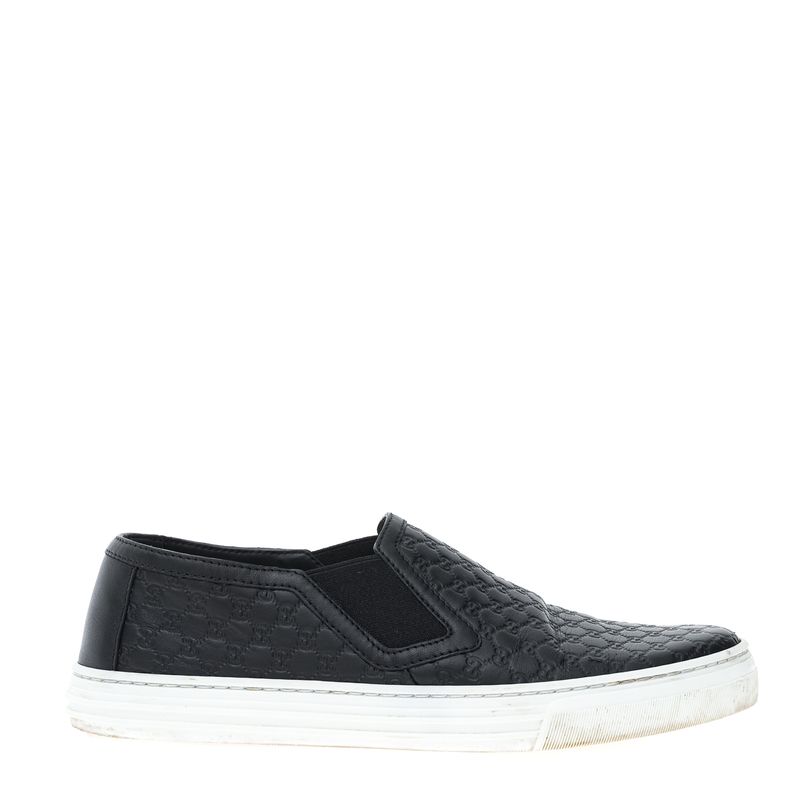 Tenis-Gucci-Slip-On-GG-Supreme-Preto