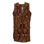 Colete-Mixed-Estampado-Vermelho-e-Dourado