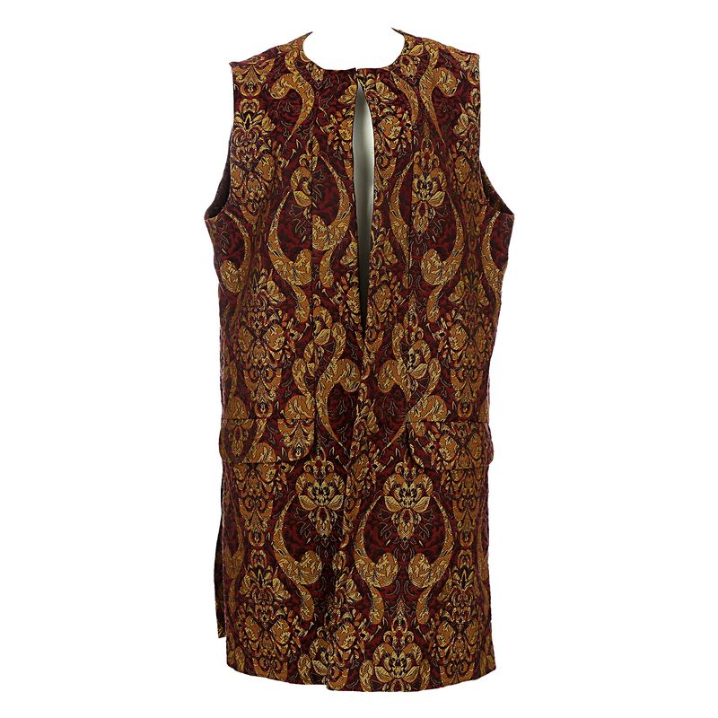 Colete-Mixed-Estampado-Vermelho-e-Dourado