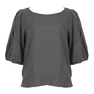 Blusa Cris Barros Linho Azul