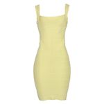 Vestido-Herve-Leger-Bandagem-Amarelo