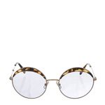 Oculos-Miu-Miu-Redondo-Marrom-e-Dourado