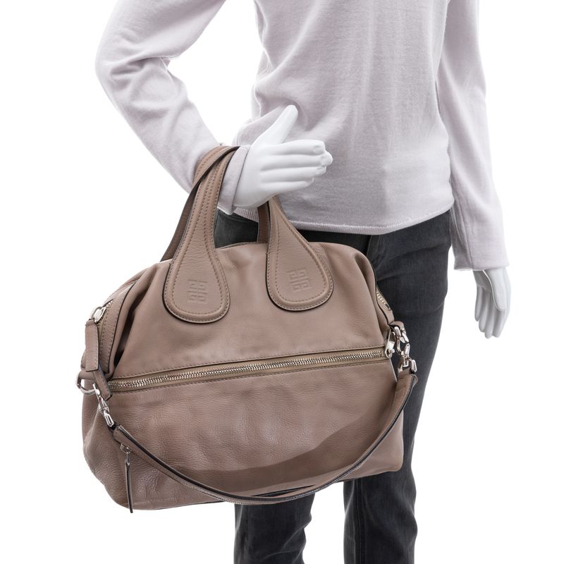 Bolsa-Givenchy-Nightingale-Couro-Cinza