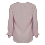 Blusa-Cris-Barros-Tecido-Gola-V-Manga-Longa-Rosa