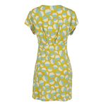 Vestido-Diane-Von-Furstenberg-Tecido-Estampado-Amarelo-e-Azul