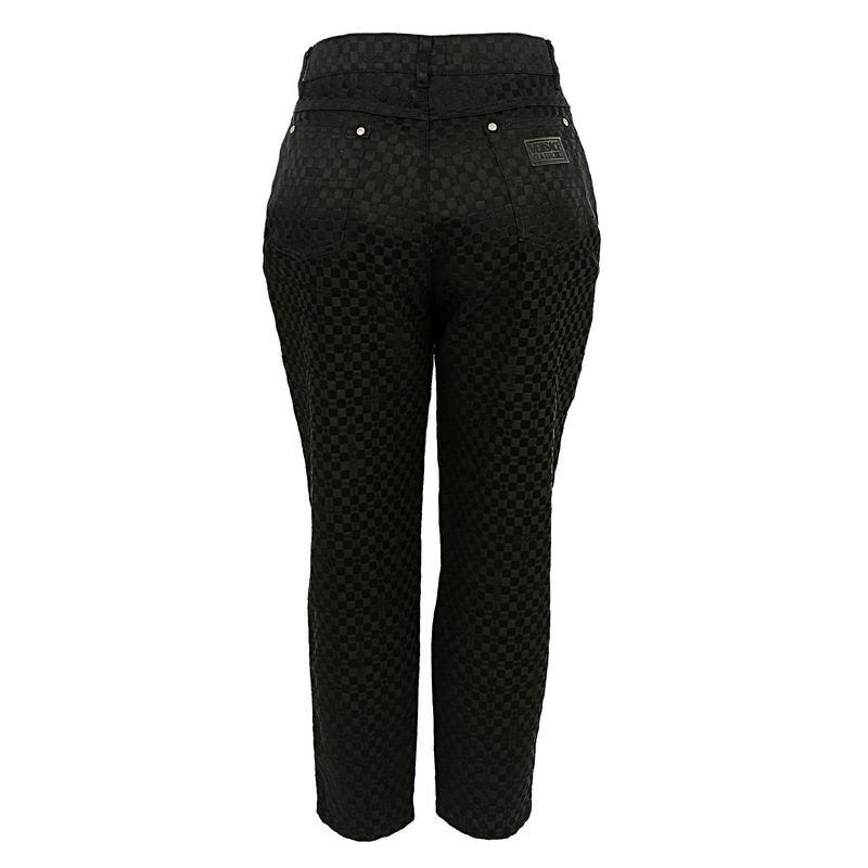 Calca-Versace-Preta-Quadriculada