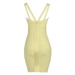 Vestido-Herve-Leger-Bandagem-Amarelo