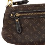 Bolsa-Louis-Vuitton-Pochette-Accessoires-Mini-Lin-Marrom